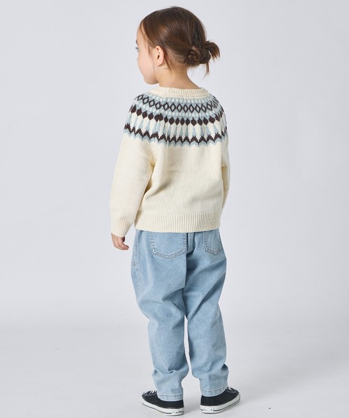 pairmanon（ペアマノン）の「ユニセックス ノルディック柄 ニット（ニット/セーター・キッズ・チャコールグレー/アイボリー/ブラウン・XS/S/M/L）」の7枚目の写真