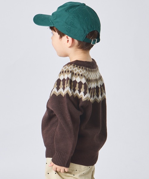 pairmanon（ペアマノン）の「ユニセックス ノルディック柄 ニット（ニット/セーター・キッズ・チャコールグレー/アイボリー/ブラウン・XS/S/M/L）」の16枚目の写真