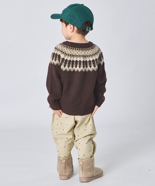 pairmanon（ペアマノン）の「ユニセックス ノルディック柄 ニット（ニット/セーター・キッズ・チャコールグレー/アイボリー/ブラウン・XS/S/M/L）」の20枚目の写真