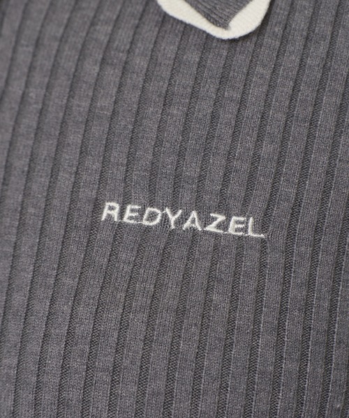 REDYAZEL(レディアゼル)の「スカラカラーポロニットプルオーバー(ニット/セーター・レディース・ブラック/オフホワイト/グレー/ボルドー・FREE)」の12枚目の写真