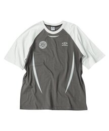 TRAVEL（トラベル）の「Curved Line Raglan Short Sleeve Tee Charcoal（Tシャツ/カットソー）」