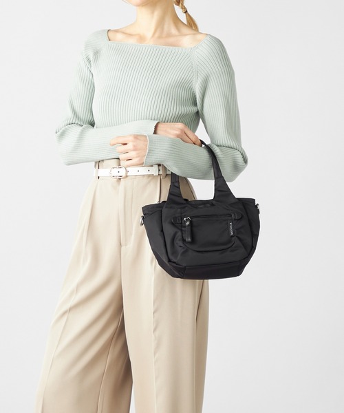 MONICA（モニカ）の「【MONICA】ラウンド2WAYミニトートバッグ（トートバッグ・レディース・ライトグレー/ブラック/カーキ/グリーン/ダークグレー・FREE）」の14枚目の写真