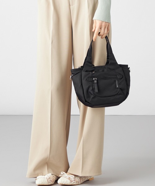 MONICA（モニカ）の「【MONICA】ラウンド2WAYミニトートバッグ（トートバッグ・レディース・ライトグレー/ブラック/カーキ/グリーン/ダークグレー・FREE）」の16枚目の写真