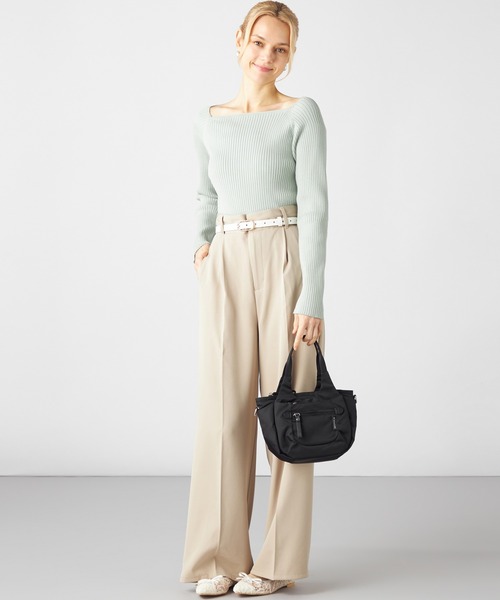 MONICA（モニカ）の「【MONICA】ラウンド2WAYミニトートバッグ（トートバッグ・レディース・ライトグレー/ブラック/カーキ/グリーン/ダークグレー・FREE）」の17枚目の写真