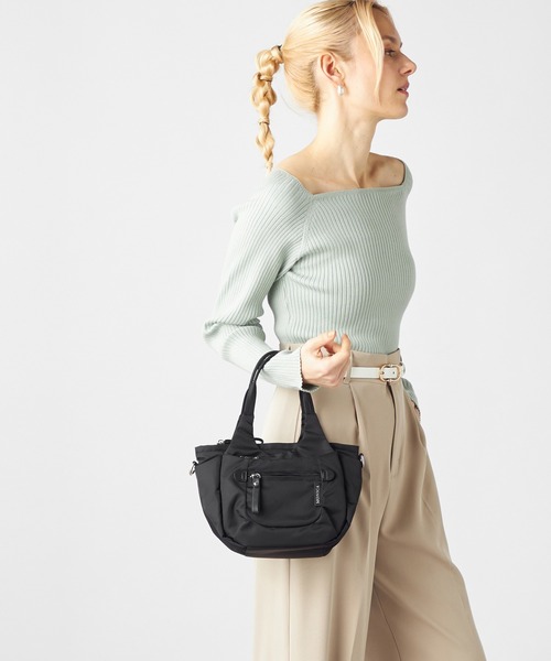 MONICA（モニカ）の「【MONICA】ラウンド2WAYミニトートバッグ（トートバッグ・レディース・ライトグレー/ブラック/カーキ/グリーン/ダークグレー・FREE）」の18枚目の写真