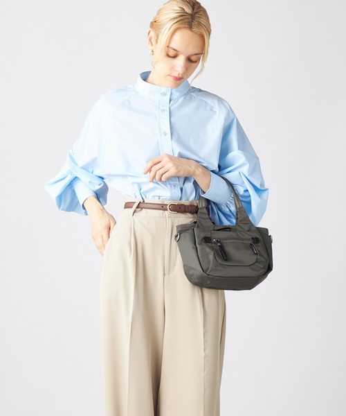 MONICA（モニカ）の「【MONICA】ラウンド2WAYミニトートバッグ（トートバッグ・レディース・ライトグレー/ブラック/カーキ/グリーン/ダークグレー・FREE）」の20枚目の写真