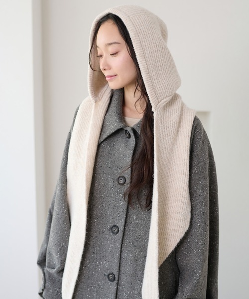 apres jour clair】フード付きマフラー（マフラー）｜apres jour clair