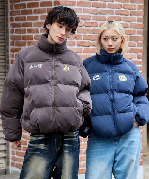 セール】NBA Team logo Puffer Jacket アウター 冬服 ユニセックス