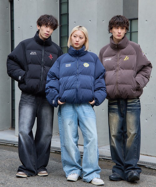 セール】NBA Team logo Puffer Jacket アウター 冬服 ユニセックス