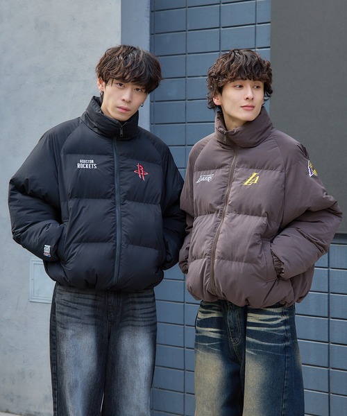 セール】NBA Team logo Puffer Jacket アウター 冬服 ユニセックス