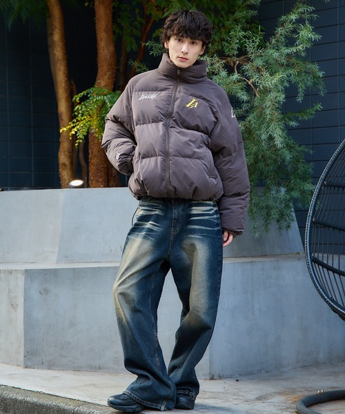 セール】NBA Team logo Puffer Jacket アウター 冬服 ユニセックス