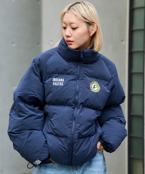 that's life　ザッツライフ　ジャケット　ネイビー　XL　ダウン　中綿 セール】NBA Team logo Puffer Jacket アウター 冬服 ユニセックス