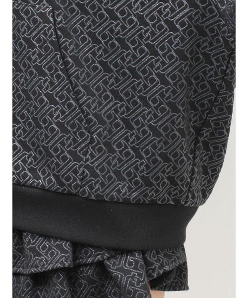 GYDA（ジェイダ）の「GG chain glitter print BIGパーカー（パーカー・レディース・グレー/ブラック・FREE）」の20枚目の写真