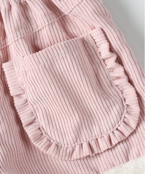 MPS（エムピーエス）の「【MPS】裾ボアコーデュロイショートパンツ (ガーリー / あったか素材 / かわいいデザイン / キッズファッション)（その他パンツ・キッズ・ピンク/オフホワイト・110/120/130/140）」の9枚目の写真