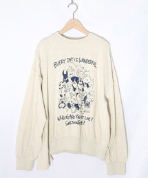 ScoLar | 153742：毎日がわんダフル柄アシメプルオーバー(Tシャツ/カットソー)