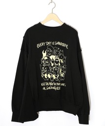 153742：毎日がわんダフル柄アシメプルオーバー