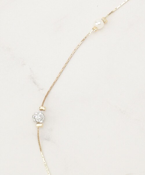 grove（グローブ）の「飛ばしパール調アジャスタブルネックレス（ネックレス・レディース・シルバー/ゴールド/ピンクゴールド・00）」の5枚目の写真