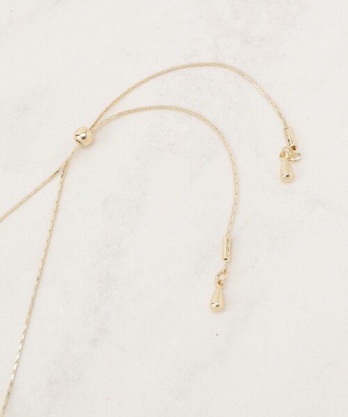 grove（グローブ）の「飛ばしパール調アジャスタブルネックレス（ネックレス・レディース・シルバー/ゴールド/ピンクゴールド・00）」の6枚目の写真