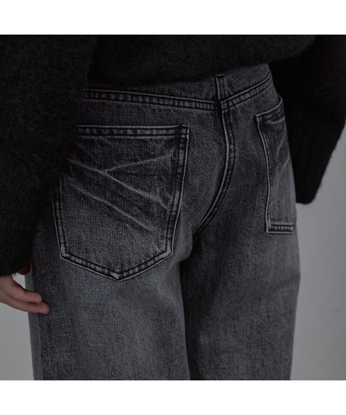LCDC TM（エルシーディーシーティーエム）の「WIDE-LEG WASHED DENIM (BLACK)（デニムパンツ・レディース・その他・X-SMALL/SMALL/MEDIUM）」の9枚目の写真