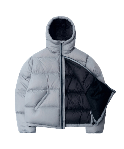 QT8 GARMENTS(キューティーエイトガーメント)の「RG Duck Down Heavyweight Hoodie Jacket (Greyed Skyblue)(ダウンジャケット/コート・レディース・その他・LARGE/X-LARGE/MEDIUM)」の10枚目の写真