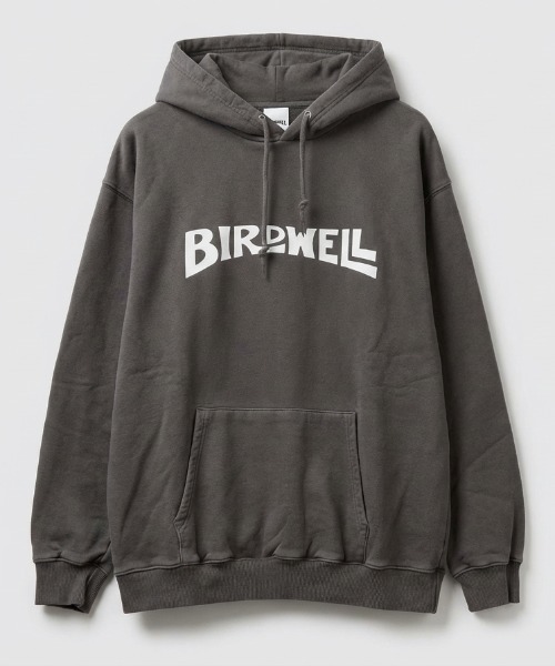 BIRDWELL(バードウェル)の「【BIRDWELL/バードウェル】WORDMARK PGM HOODIE-JP 日本別注 ピグメント加工 ブランドロゴ パーカー フーディー(パーカー・メンズ・ブルー/グレー・LARGE/MEDIUM/X-LARGE)」の2枚目の写真