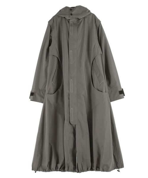 UN3D.（アンスリード）の「2WAY HOOD LIGHT CT / 2WAYフードライトコート（その他アウター・レディース・ブラック/カーキ/グレー・36/38）」の2枚目の写真