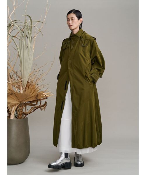 UN3D.（アンスリード）の「2WAY HOOD LIGHT CT / 2WAYフードライトコート（その他アウター・レディース・ブラック/カーキ/グレー・36/38）」の3枚目の写真