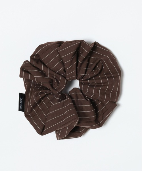 JEANASIS（ジーナシス）の「【Les Fleurs】ストライプシュシュ/641547（シュシュ・レディース・ホワイト/ブラウン/ブルー・FREE）」の8枚目の写真