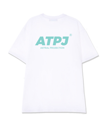 シンプルレタリングロゴスーピマコットンラウンドネック半袖Tシャツ_ホワイト
