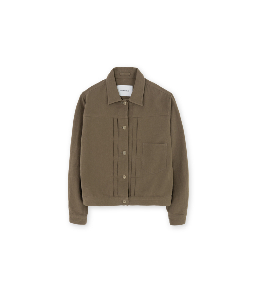 BROWNYARD(ブラウンヤード)の「Wタイプ1トラッカージャケット、モカ(デニムジャケット・レディース・その他・1/2)」の1枚目の写真