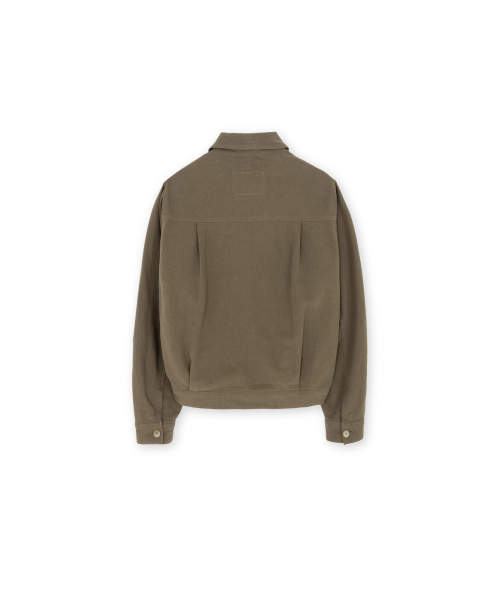 BROWNYARD(ブラウンヤード)の「Wタイプ1トラッカージャケット、モカ(デニムジャケット・レディース・その他・1/2)」の2枚目の写真