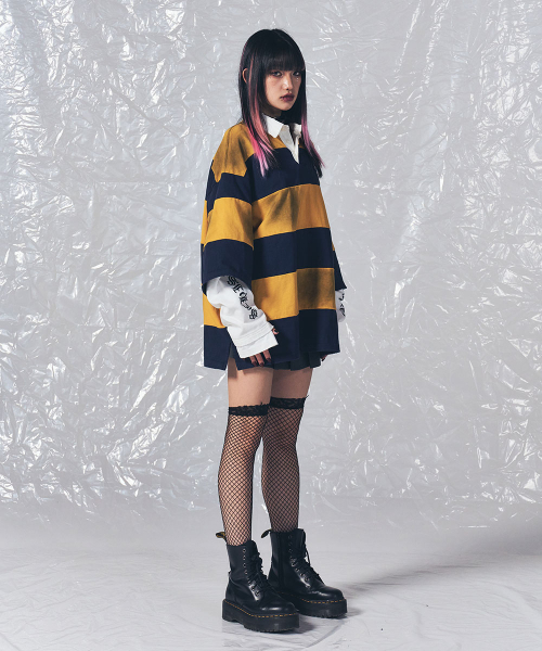SCHISM INDUCING(スキズムインデューシング)の「FR RUGBY LONG SLEEVES NAVY(ポロシャツ・レディース・その他・MEDIUM/LARGE)」の22枚目の写真