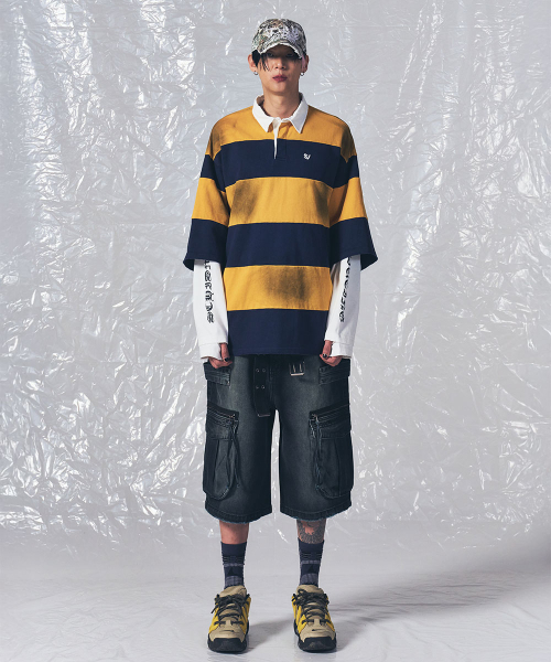 SCHISM INDUCING(スキズムインデューシング)の「FR RUGBY LONG SLEEVES NAVY(ポロシャツ・レディース・その他・MEDIUM/LARGE)」の16枚目の写真