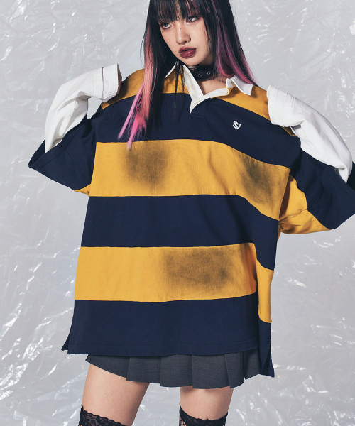 SCHISM INDUCING(スキズムインデューシング)の「FR RUGBY LONG SLEEVES NAVY(ポロシャツ・レディース・その他・MEDIUM/LARGE)」の21枚目の写真