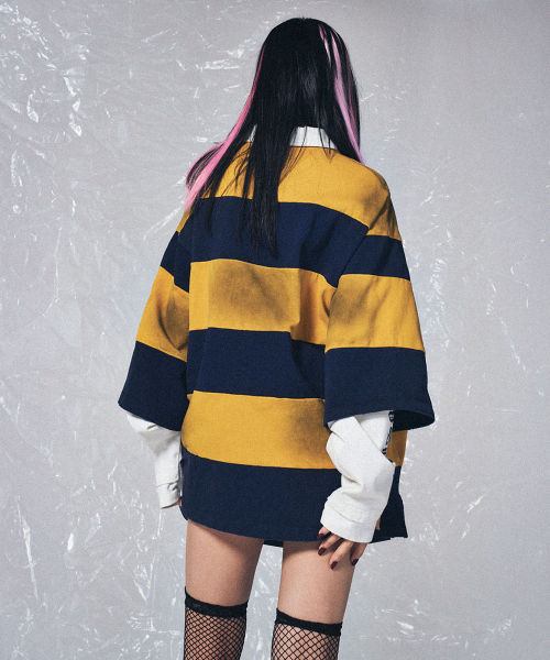 SCHISM INDUCING(スキズムインデューシング)の「FR RUGBY LONG SLEEVES NAVY(ポロシャツ・レディース・その他・MEDIUM/LARGE)」の10枚目の写真