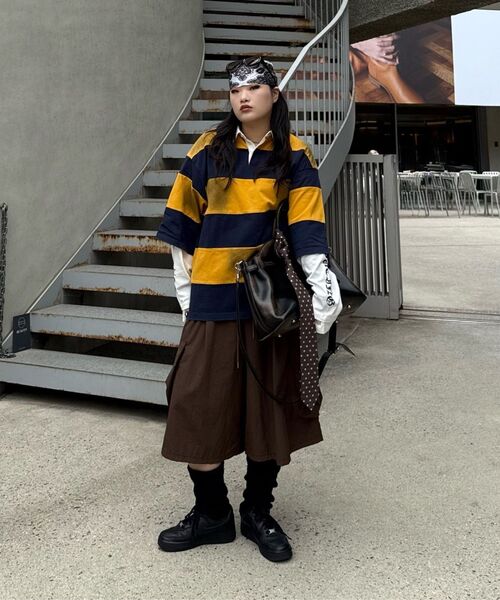 SCHISM INDUCING(スキズムインデューシング)の「FR RUGBY LONG SLEEVES NAVY(ポロシャツ・レディース・その他・MEDIUM/LARGE)」の12枚目の写真