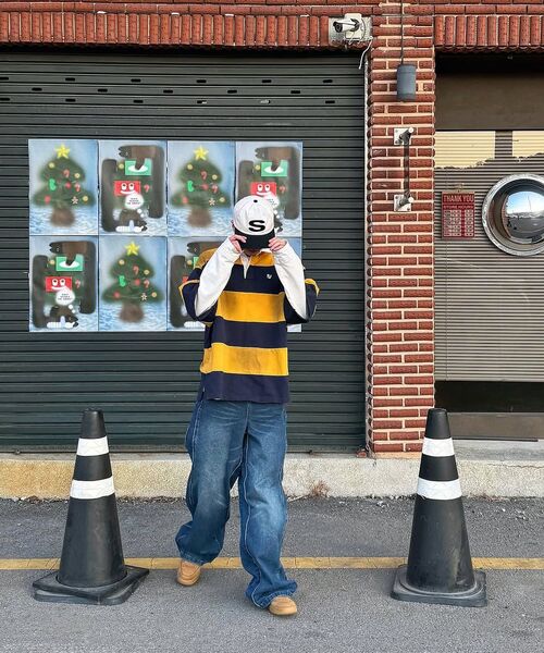 SCHISM INDUCING(スキズムインデューシング)の「FR RUGBY LONG SLEEVES NAVY(ポロシャツ・レディース・その他・MEDIUM/LARGE)」の6枚目の写真