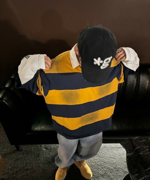 SCHISM INDUCING(スキズムインデューシング)の「FR RUGBY LONG SLEEVES NAVY(ポロシャツ・レディース・その他・MEDIUM/LARGE)」の2枚目の写真