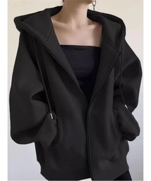 I.O.E（アイオイ）の「韓国スタイルビッグフードZIPスウェット（スウェット）」