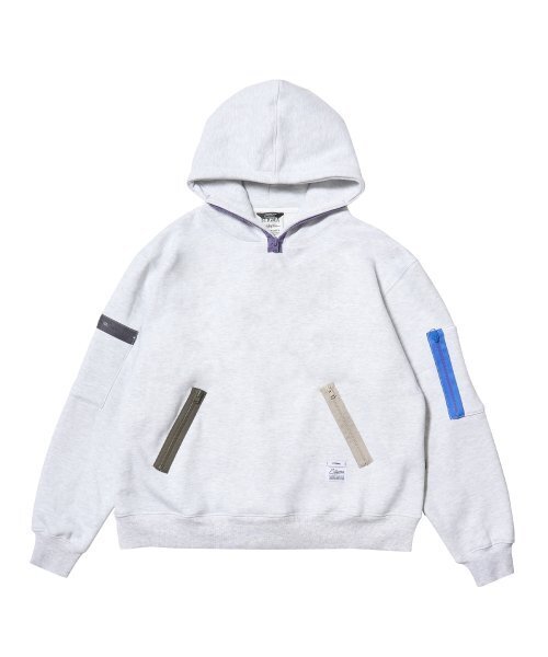 STIGMA(スティグマ)の「ZIPPER OVERSIZED HOODIE WHITE MELANGE(パーカー・メンズ・その他・LARGE/X-LARGE)」の1枚目の写真