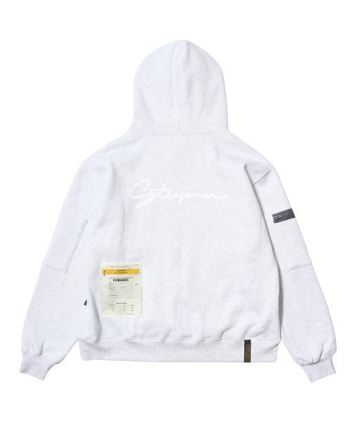 STIGMA(スティグマ)の「ZIPPER OVERSIZED HOODIE WHITE MELANGE(パーカー・メンズ・その他・LARGE/X-LARGE)」の2枚目の写真