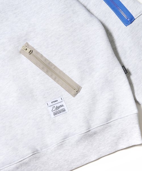STIGMA(スティグマ)の「ZIPPER OVERSIZED HOODIE WHITE MELANGE(パーカー・メンズ・その他・LARGE/X-LARGE)」の5枚目の写真