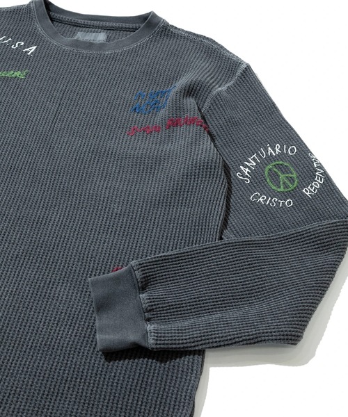 Universal Style Wear（ユニバーサルスタイルウェア）の「Universal Style Wear/ユニバーサルスタイルウェア　RAKUGAKI waffle Tee（Tシャツ/カットソー・メンズ・ブラック系その他2/ホワイト・LARGE/X-LARGE/MEDIUM）」の5枚目の写真