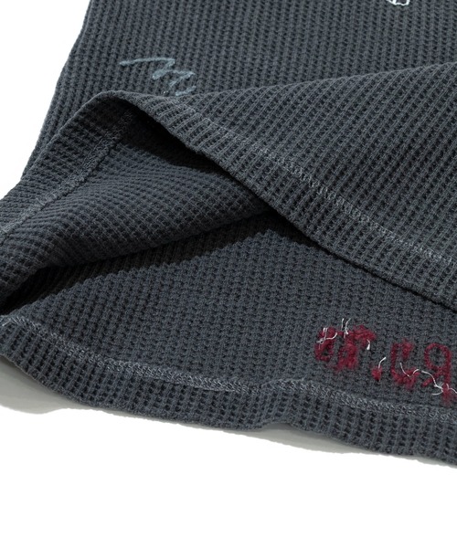 Universal Style Wear（ユニバーサルスタイルウェア）の「Universal Style Wear/ユニバーサルスタイルウェア　RAKUGAKI waffle Tee（Tシャツ/カットソー・メンズ・ブラック系その他2/ホワイト・LARGE/X-LARGE/MEDIUM）」の7枚目の写真