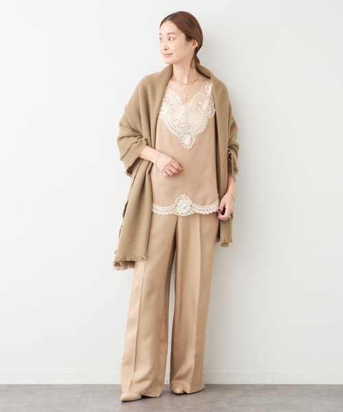 Deuxieme Classe(ドゥーズィエムクラス)の「* 追加 Polished キャミソール(シャツ/ブラウス・レディース・ベージュ/モカ/キャメル・FREE)」の12枚目の写真