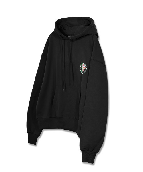 VERSE ONE(バースワン)の「FLOWER SYMBOL LOGO PULLOVER HOODIE BLACK(パーカー・レディース・その他・LARGE/MEDIUM/SMALL)」の3枚目の写真