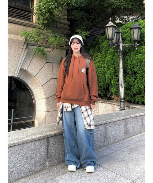 VERSE ONE(バースワン)の「FLOWER SYMBOL LOGO PULLOVER HOODIE BLACK(パーカー・レディース・その他・LARGE/MEDIUM/SMALL)」の20枚目の写真