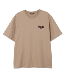 MINI 1980 オーバーサイズ 半袖Tシャツ (VS0050) ベージュ/ブラック