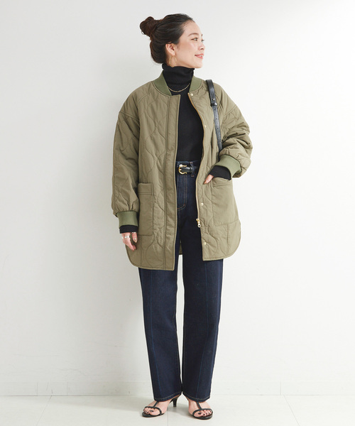 新品未使用タグ付/B.C STOCK/リブ付き中綿ブルゾン 追加5》保温 / リブ付き中綿ブルゾン（中綿・キルティング）｜B.C