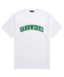 アーチロゴ半袖Tシャツ (VS0020) ホワイト_グリーン